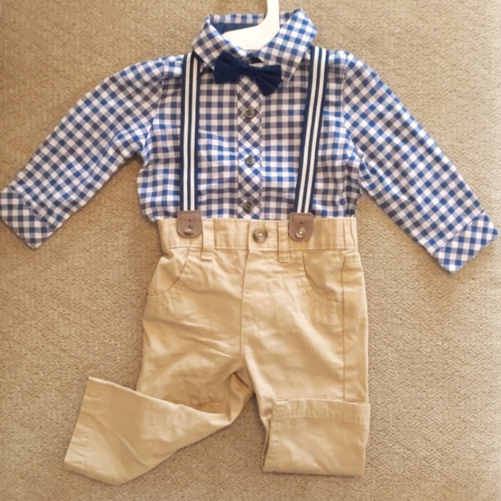 Cat & Jack bowtie outfit